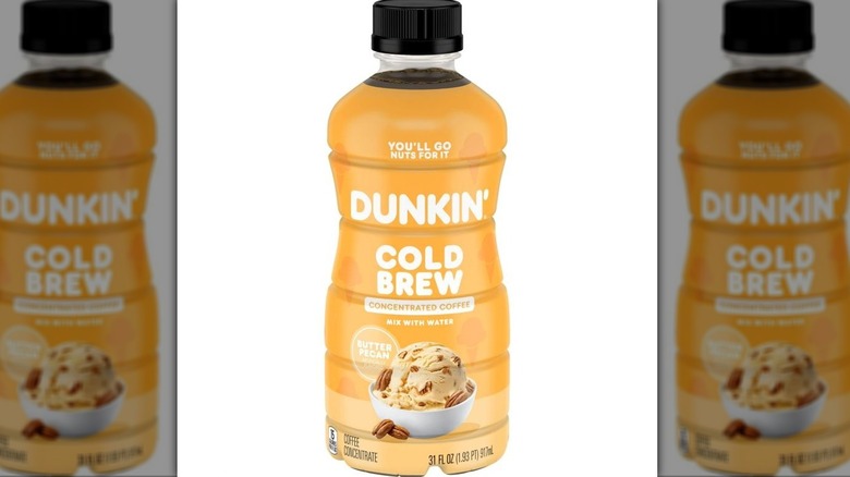 Bottle of Dunkin's Butter Pecan Cold Brew