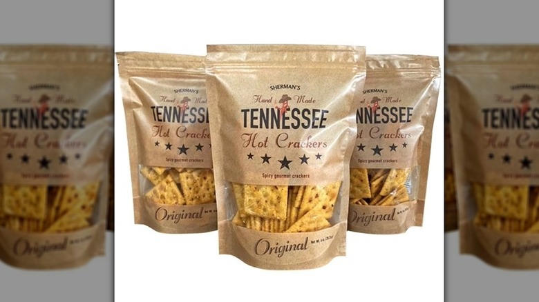 Three bags of Tennessee Hot Crackers