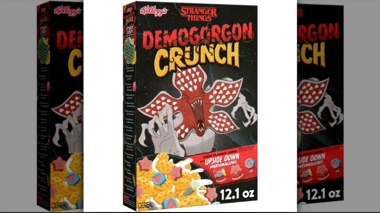 A box of Kellogg's Stranger Things Demogorgon Crunch