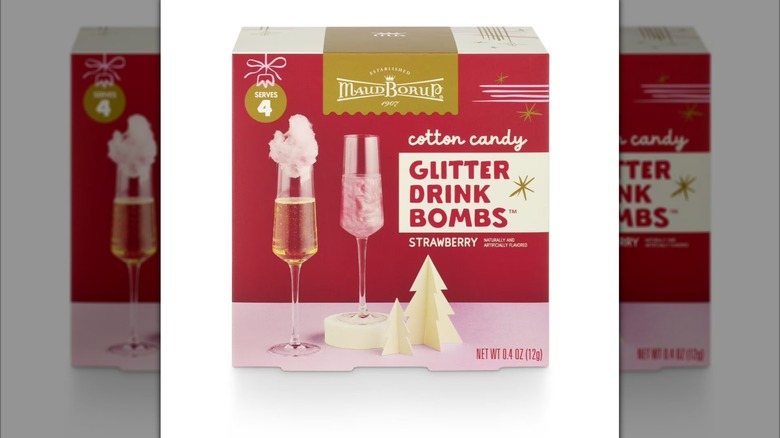 A box of Maud Borup Deluxe Cotton Candy Glitter Drink Bombs