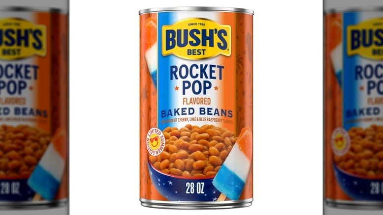 Can of Bush's Rocket Pop Baked Beans