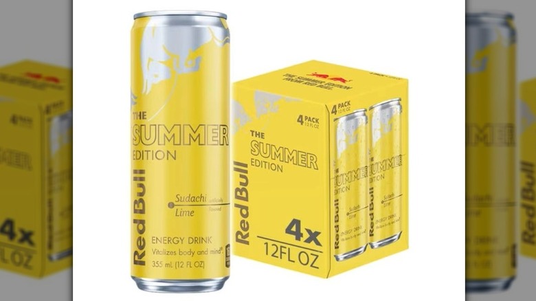 Red Bull Summer Edition Sudachi Lime box and can