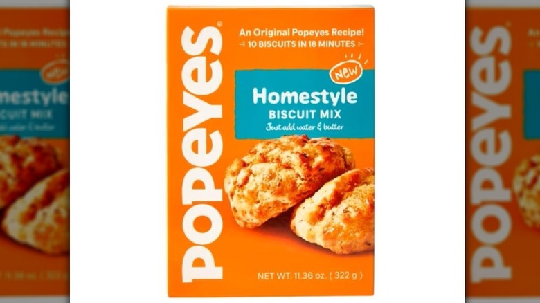 Box of Popeyes Homestyle Biscuit Mix