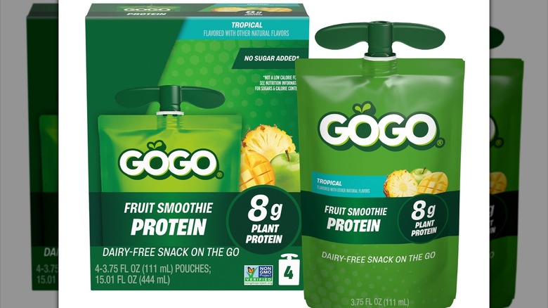 GoGo Tropical Fruit Smoothie Pouches