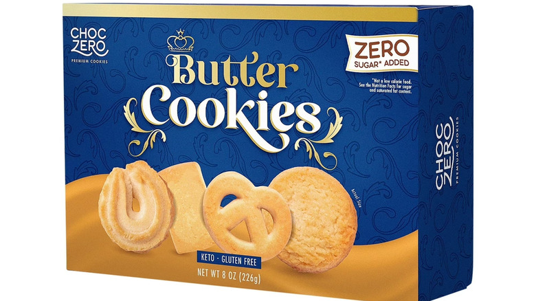 A box of ChocZero butter cookies