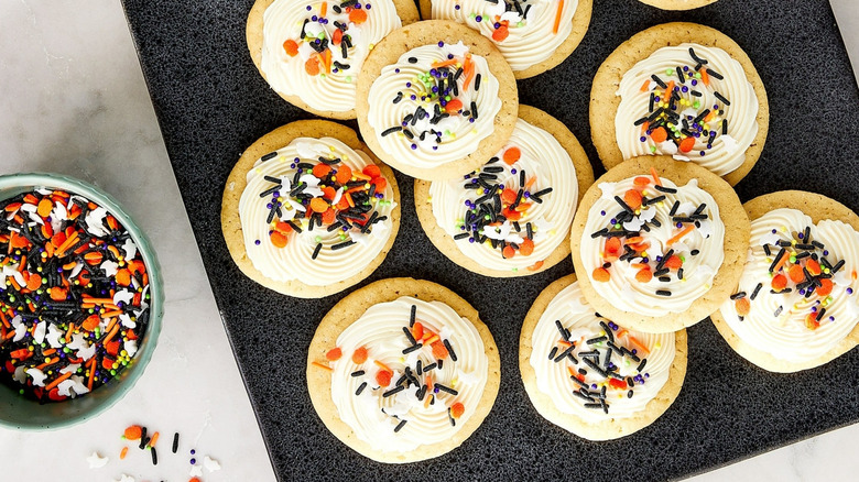 Great Value Halloween Sprinkles on cookies