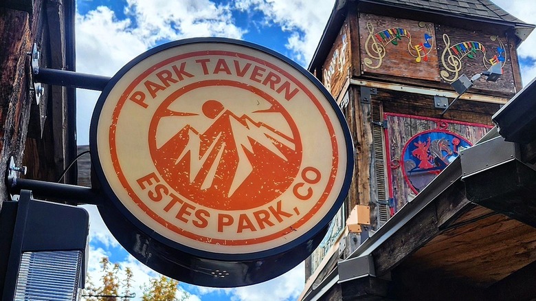 Park Tavern Estes Park storefront sign