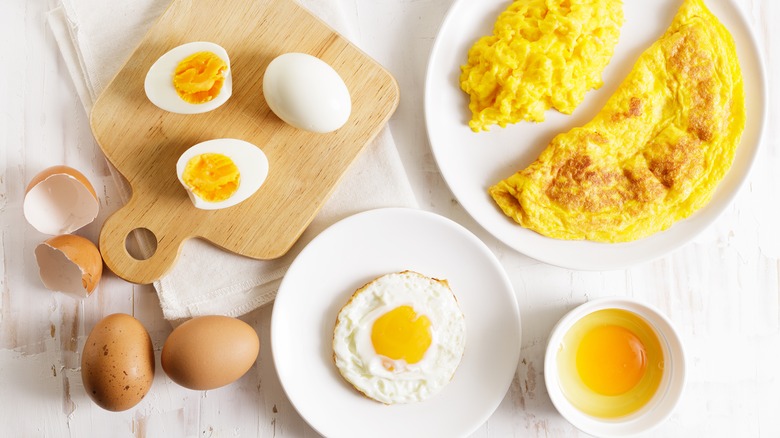 various egg dishes