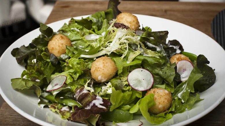 Fried Goat Cheese Salad