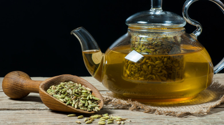 Brewed fennels seed tea 