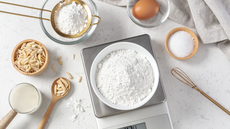 Flour and other baking ingredients