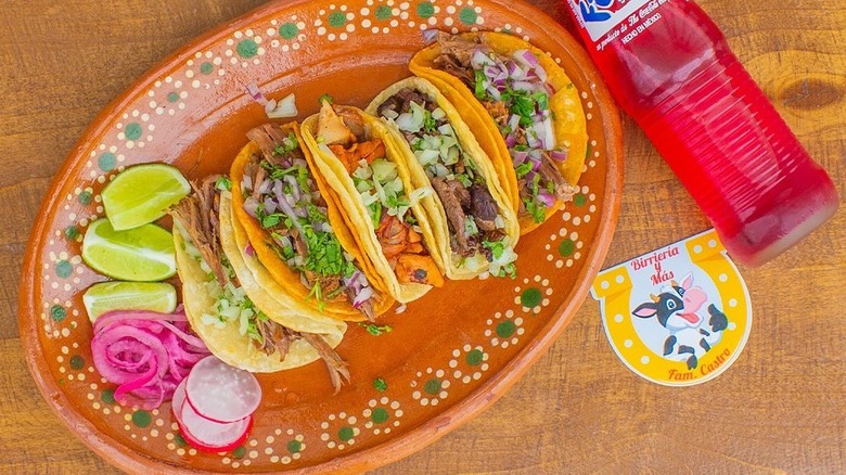 Tacos from Birrieria Familia Castro