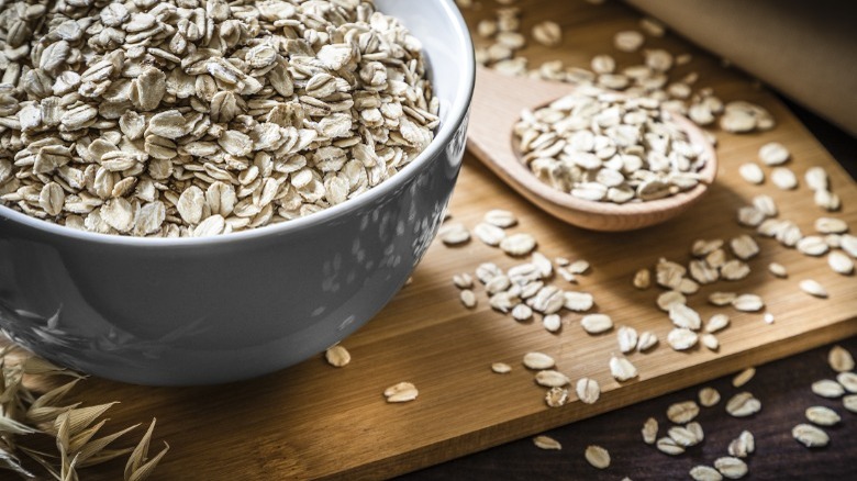 Oats in a bowl