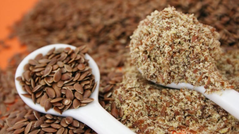 Flaxseed and ground flaxseed