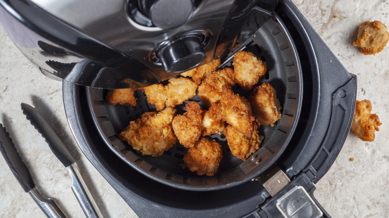 Chicken nuggets in the air fryer.