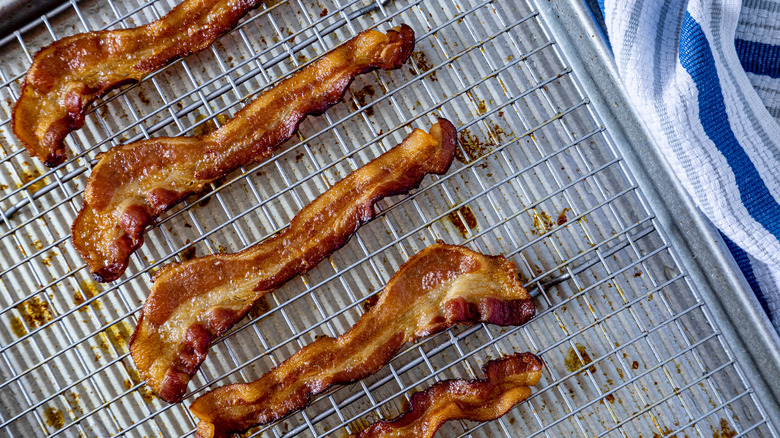 bacon on a sheet pan