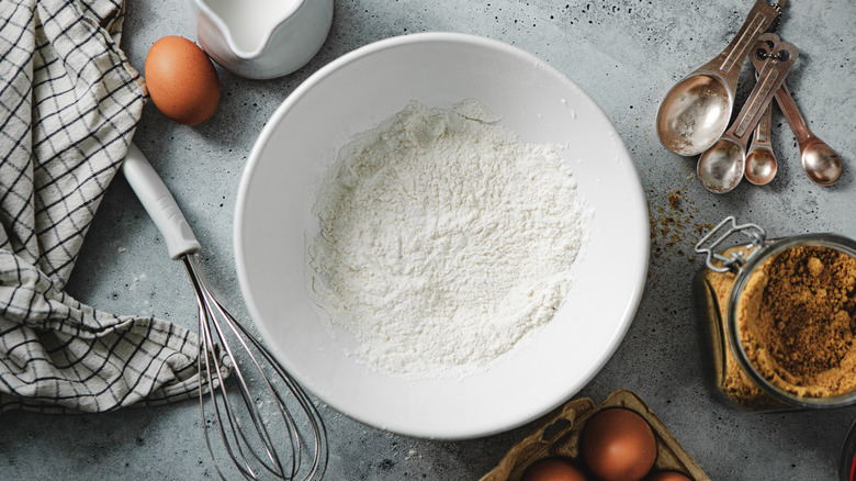 Ingredients for baking cookies