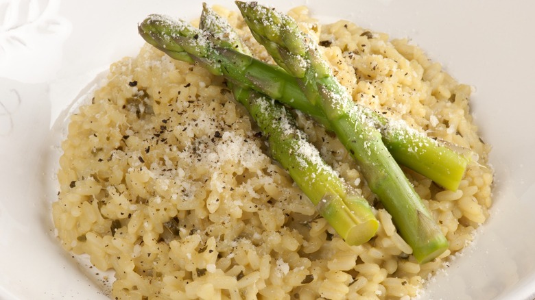 asparagus risotto