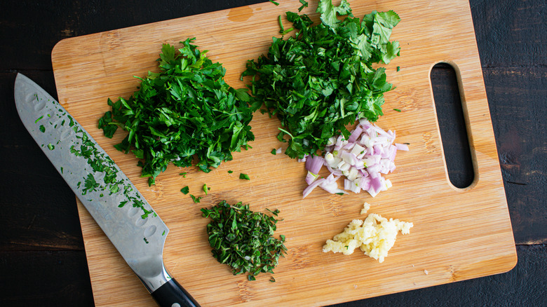 diced fresh herbs