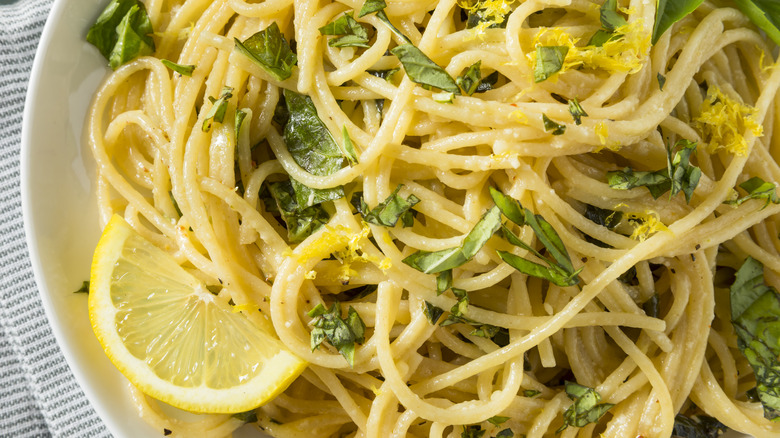 spaghetti with lemon