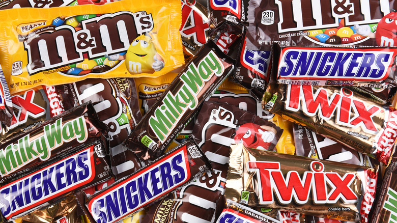 different candy bars