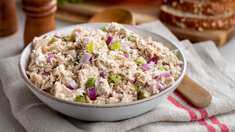 bowl of tuna salad