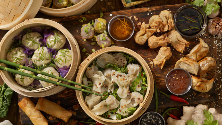 variety of Chinese dim sum