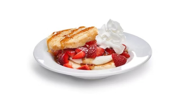 IHOP's fresh Strawberries and Cream Biscuit