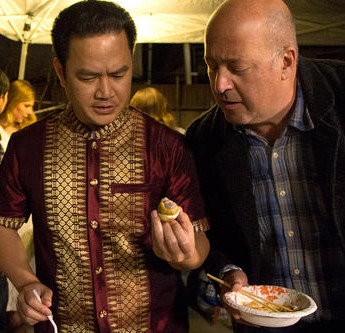 Andrew Zimmern comes face to face with his first chicken embryo.