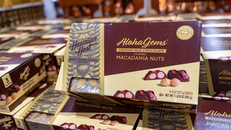 Aloha Gems chocolate covered macadamia nuts at Costco