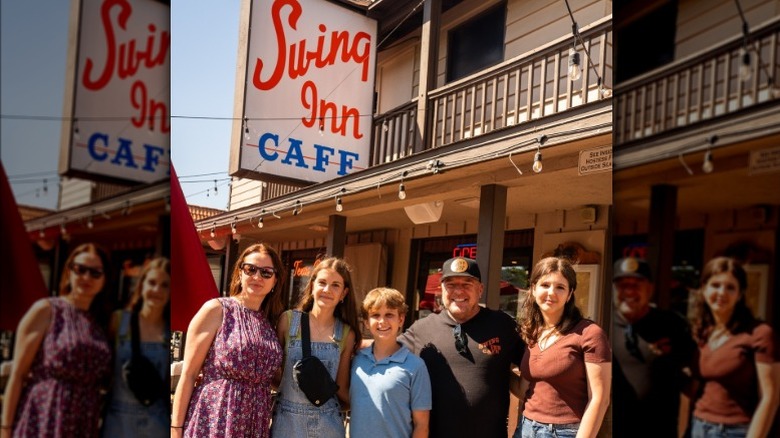 Dean Norris and others at Swing Inn Cafe