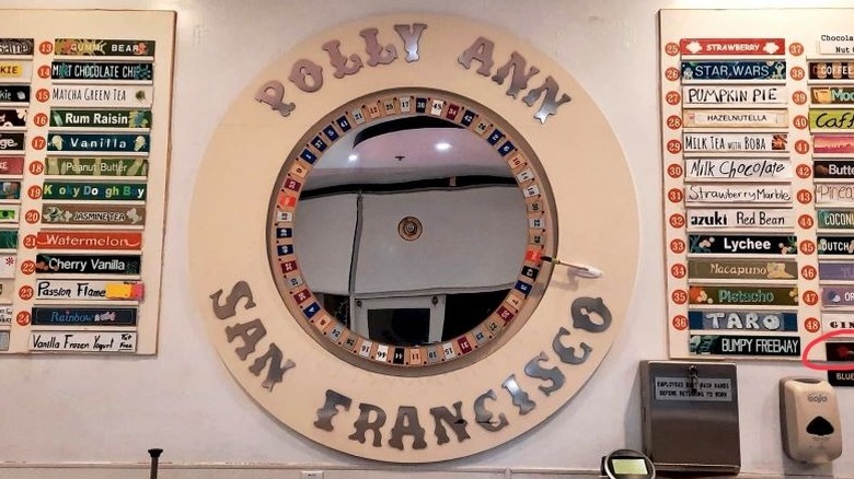 Polly Ann's famous ice cream wheel
