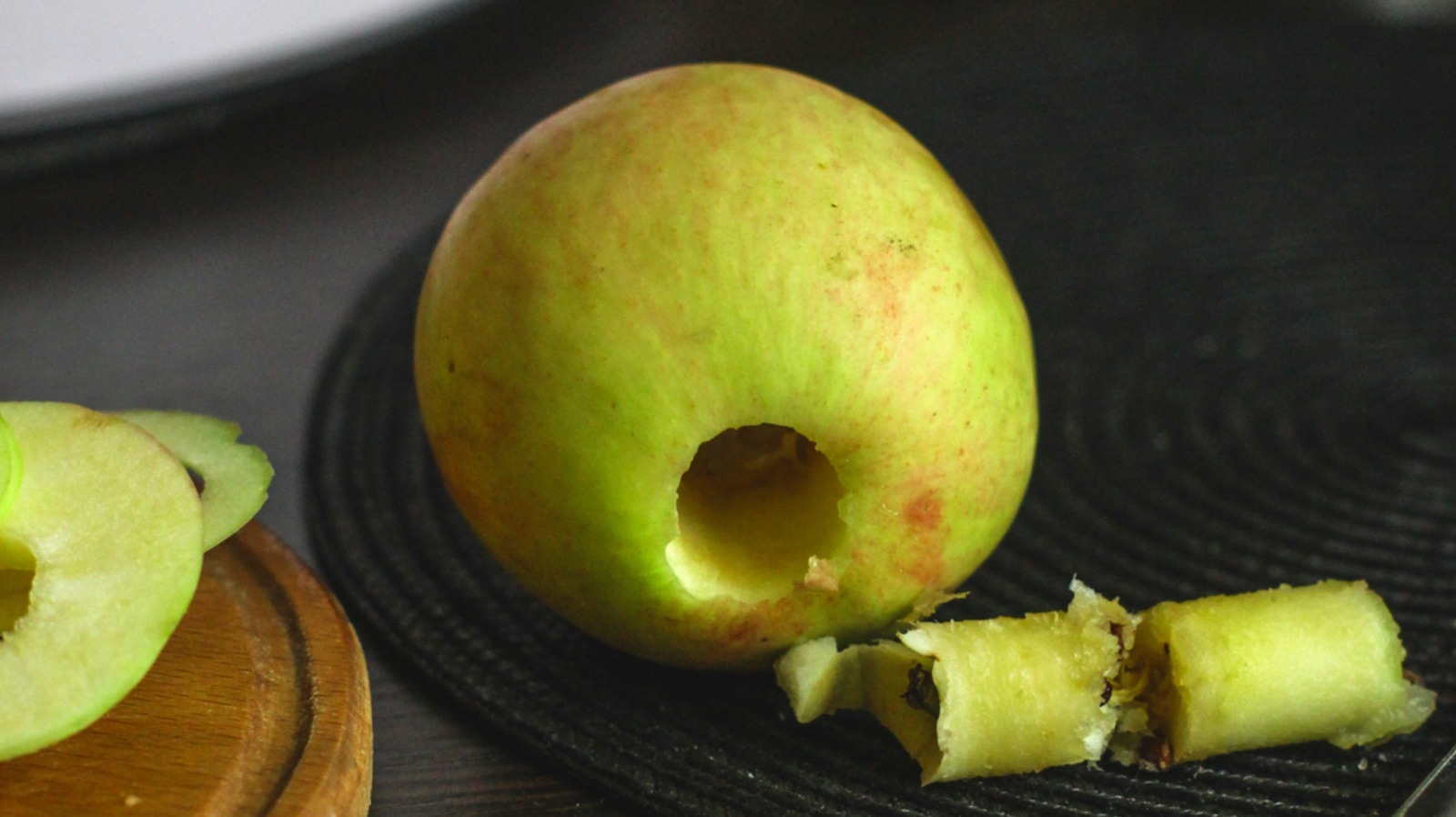 The Tool For Coring Apples Without A Corer