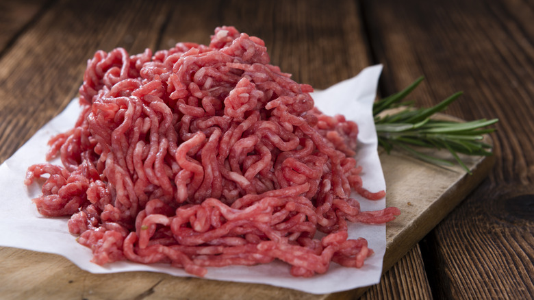 raw ground beef