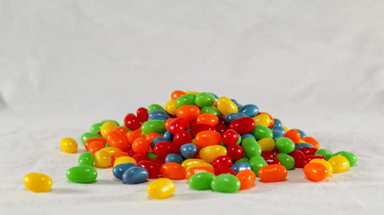 pictured pile of jelly beans