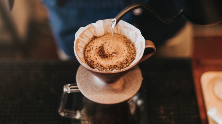 Coffee made with paper filter