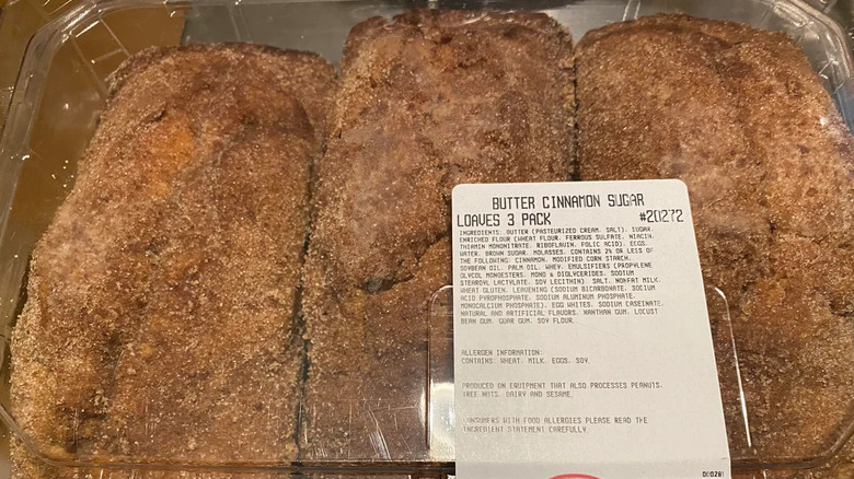 A three-pack of butter cinnamon sugar loaves.