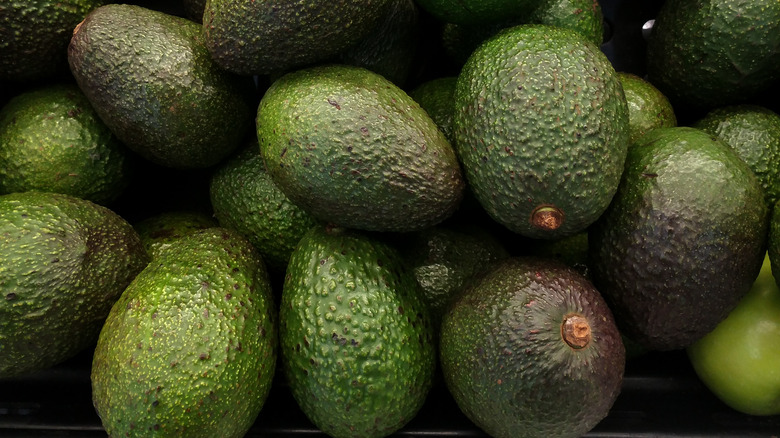 Basket full of avocados