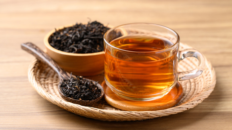 A cup of black tea