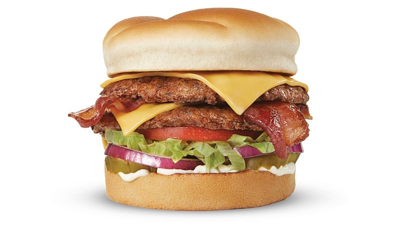 Culver's Triple Bacon Deluxe burger.