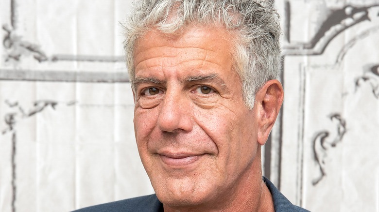 Closeup of Anthony Bourdain