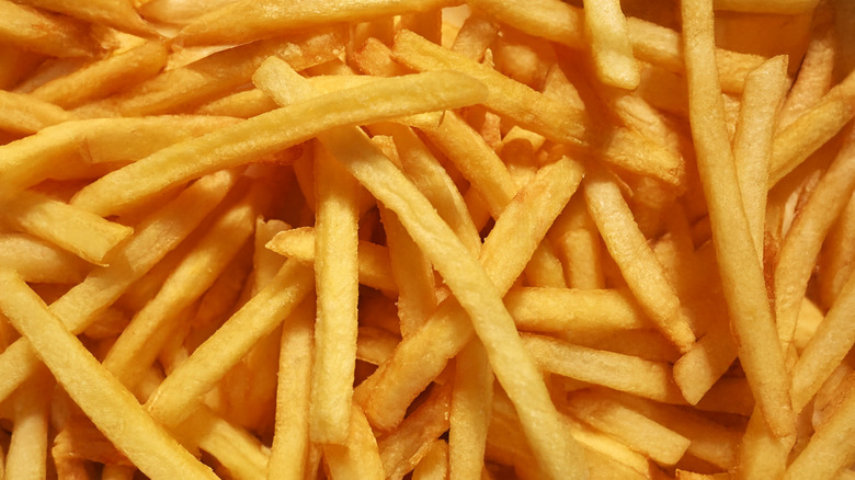 A pile of french fries.