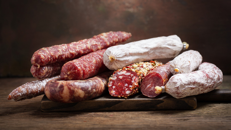 Selection of salami