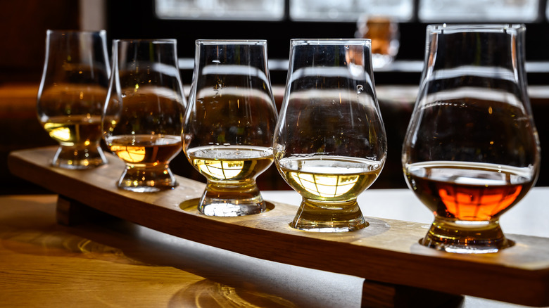 Scotch whisky flight