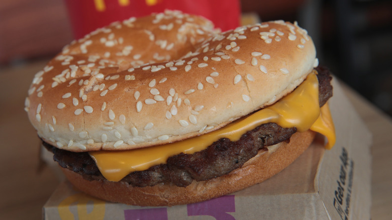 McDonald's Quarter Pounder with Cheese.