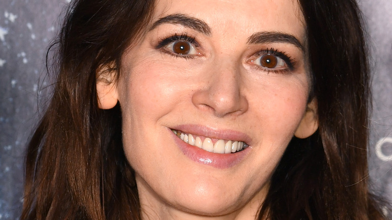 Nigella Lawson smiling at red carpet event