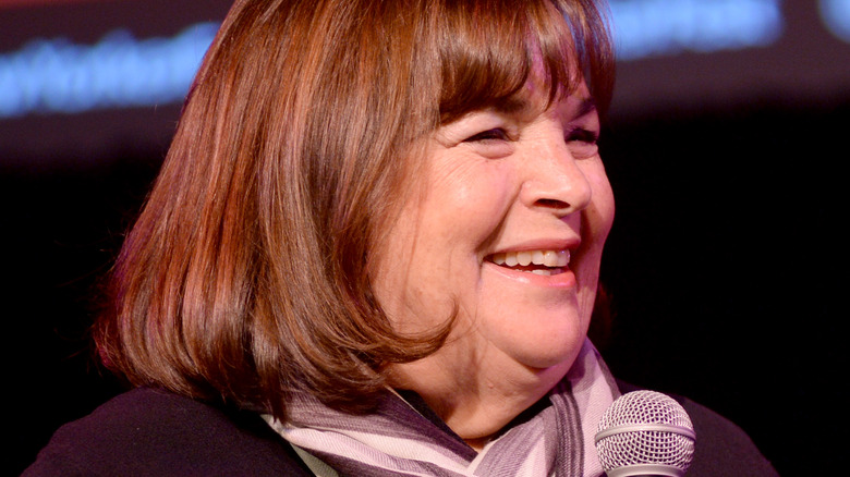 Ina Garten on stage during interview