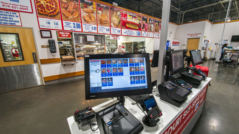 an empty Costco food court