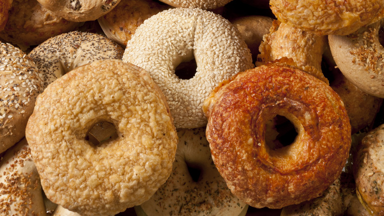 Assorted bagels