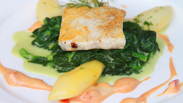 Fish with choron sauce